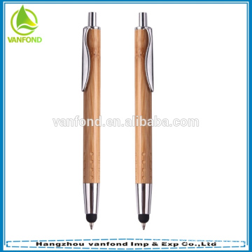 2015 bamboo eco promotional cheap gift screen touch pens